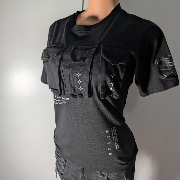 Space and time Other - Space and time T-shirt with with tactical front chest pockets Size S